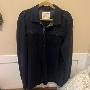 Banana Republic Heritage Collection Navy Heavyweight Shacket XL